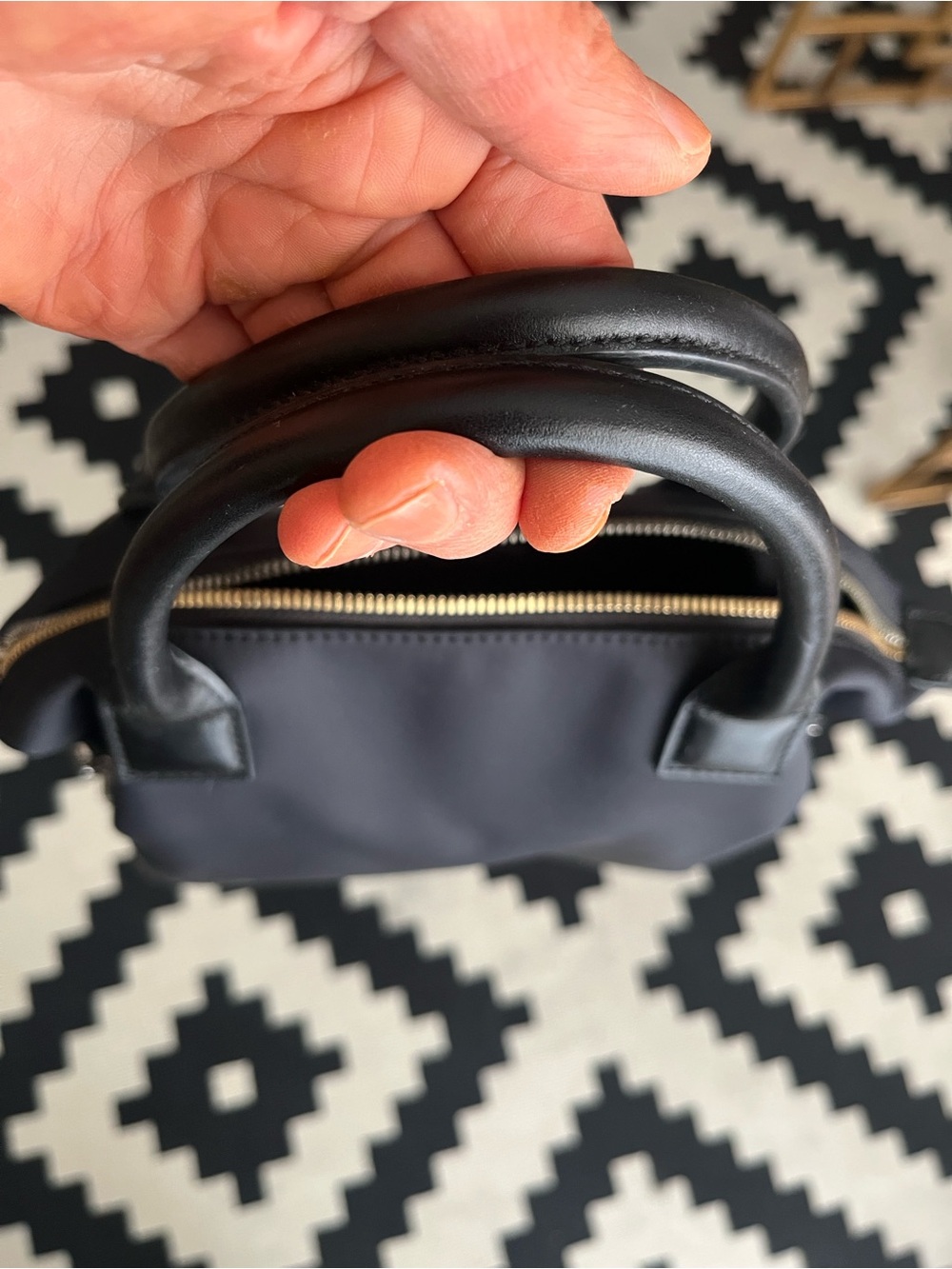 WANT Les Essentiels Black Nylon Shoulder Tote with Top Handles - Picture 11 of 11